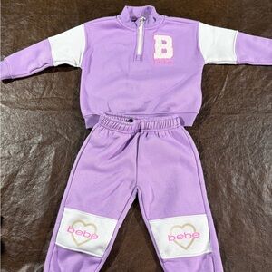 bebe 24month Girls' Lavender Active outfit - Kids Bottoms